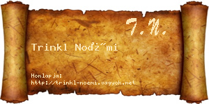 Trinkl Noémi névjegykártya